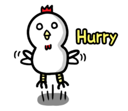 cute chicken angry chicken sticker #10286686
