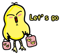 cute chicken angry chicken sticker #10286687