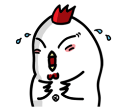 cute chicken angry chicken sticker #10286688
