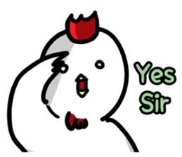 cute chicken angry chicken sticker #10286694