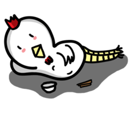 cute chicken angry chicken sticker #10286695