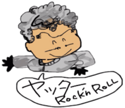 Rock'n RoLL kun sticker #10288435