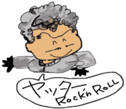 Rock'n RoLL kun sticker #10288435