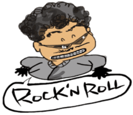 Rock'n RoLL kun sticker #10288439