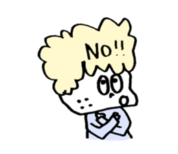 colorful girl's sticker #10288515