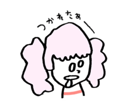 colorful girl's sticker #10288520