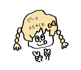 colorful girl's sticker #10288543