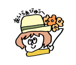 colorful girl's sticker #10288546