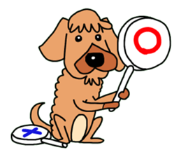 The name of Pet dog is barley sticker #10288916