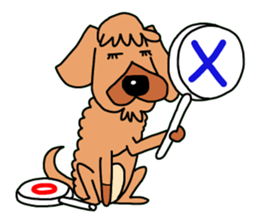 The name of Pet dog is barley sticker #10288917