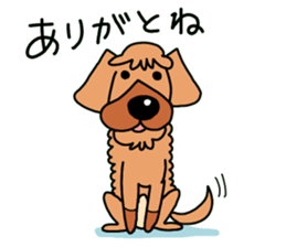 The name of Pet dog is barley sticker #10288925