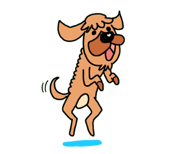 The name of Pet dog is barley sticker #10288931