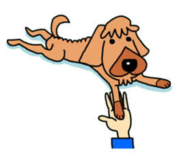 The name of Pet dog is barley sticker #10288937