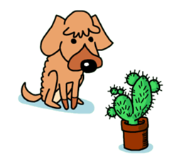 The name of Pet dog is barley sticker #10288940