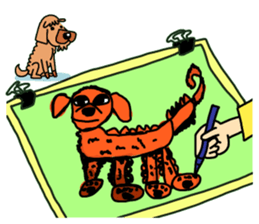 The name of Pet dog is barley sticker #10288944