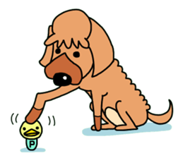 The name of Pet dog is barley sticker #10288948