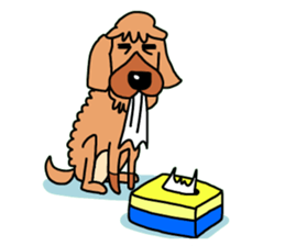 The name of Pet dog is barley sticker #10288950