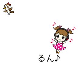 Chat a little girl Micchan sticker #10289013