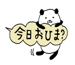 Balloon with a panda sticker #10289748