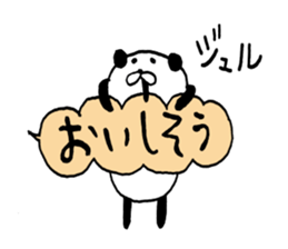 Balloon with a panda sticker #10289750