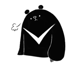 Chubby Formosan Black Bear sticker #10289784