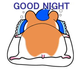 Very fat hamster 2 sticker #10290077