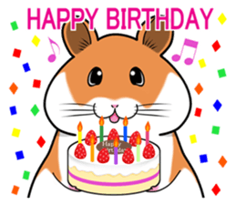 Very fat hamster 2 sticker #10290078