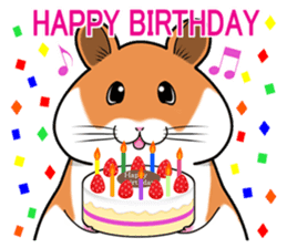 Very fat hamster 2 sticker #10290078