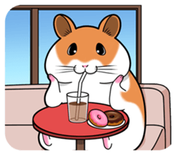 Very fat hamster 2 sticker #10290079