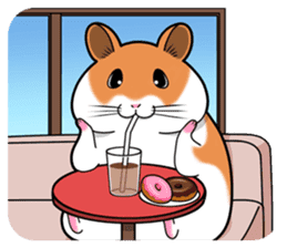 Very fat hamster 2 sticker #10290079