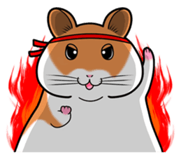 Very fat hamster 2 sticker #10290081
