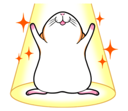 Very fat hamster 2 sticker #10290082