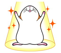 Very fat hamster 2 sticker #10290082