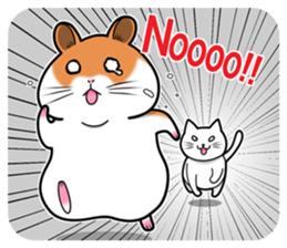 Very fat hamster 2 sticker #10290085