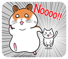 Very fat hamster 2 sticker #10290085