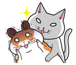 Very fat hamster 2 sticker #10290086