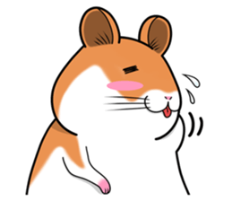 Very fat hamster 2 sticker #10290087