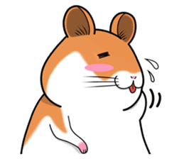 Very fat hamster 2 sticker #10290087
