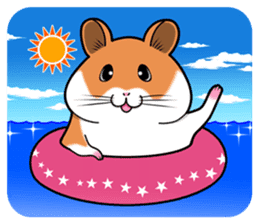 Very fat hamster 2 sticker #10290091