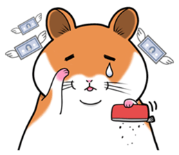Very fat hamster 2 sticker #10290093