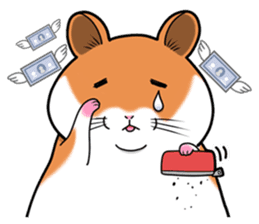 Very fat hamster 2 sticker #10290093