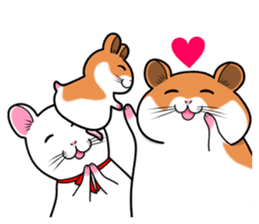 Very fat hamster 2 sticker #10290094