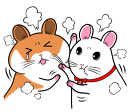 Very fat hamster 2 sticker #10290095