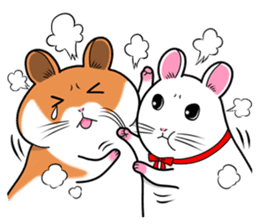 Very fat hamster 2 sticker #10290095