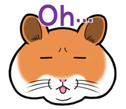 Very fat hamster 2 sticker #10290098
