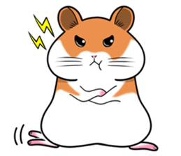 Very fat hamster 2 sticker #10290102