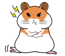 Very fat hamster 2 sticker #10290102