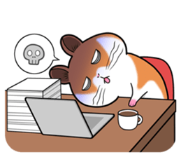 Very fat hamster 2 sticker #10290103