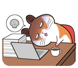 Very fat hamster 2 sticker #10290103
