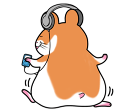 Very fat hamster 2 sticker #10290105